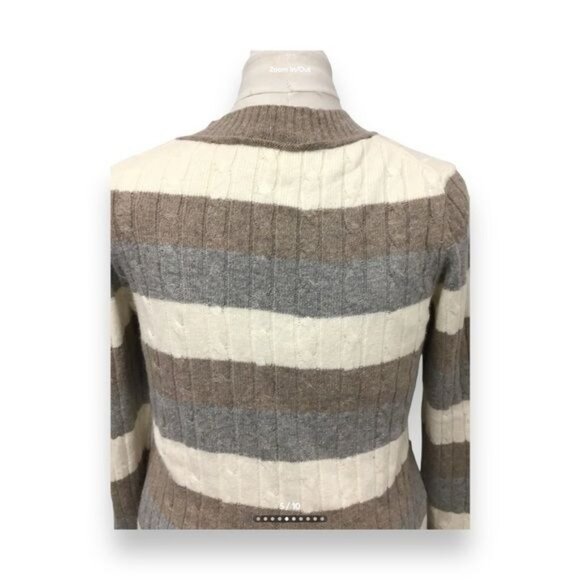 Ann Taylor LOFT Women’s V Neck Wool/Angora Blend Sweater, Neutral, size L - Picture 6 of 9